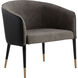 Asher Sparrow Grey / Napa Black Lounge Chair
